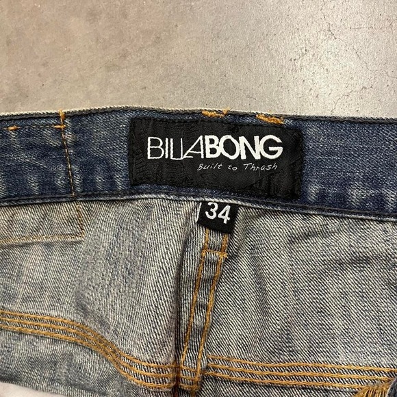 Y2K Baggy‎ Billabong Straight Leg Jeans size 34x32 - Picture 4 of 6